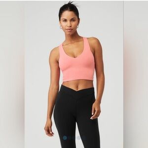 ALO Yoga strawberry lemonade real bra tank